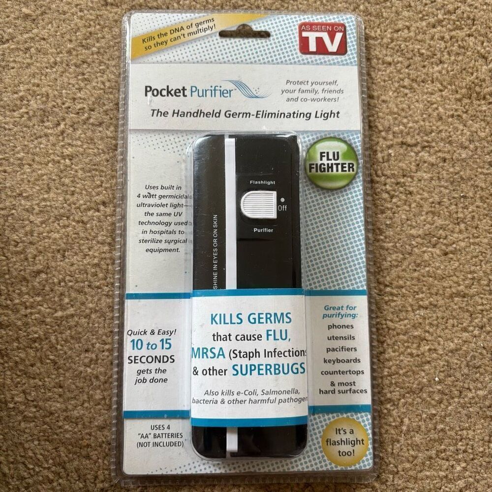 Pocket Purifier Handheld Germ Eliminating Light *New*